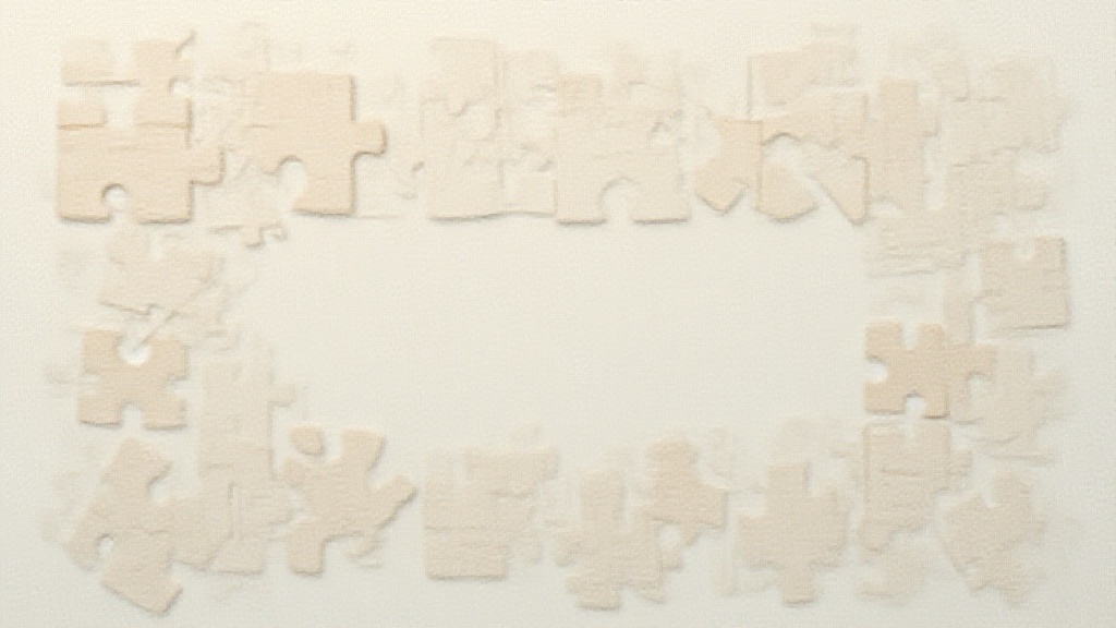 Various types of jigsaw puzzle pieces made from wood, cardboard, and acrylic, spread out and arranged on a light surface